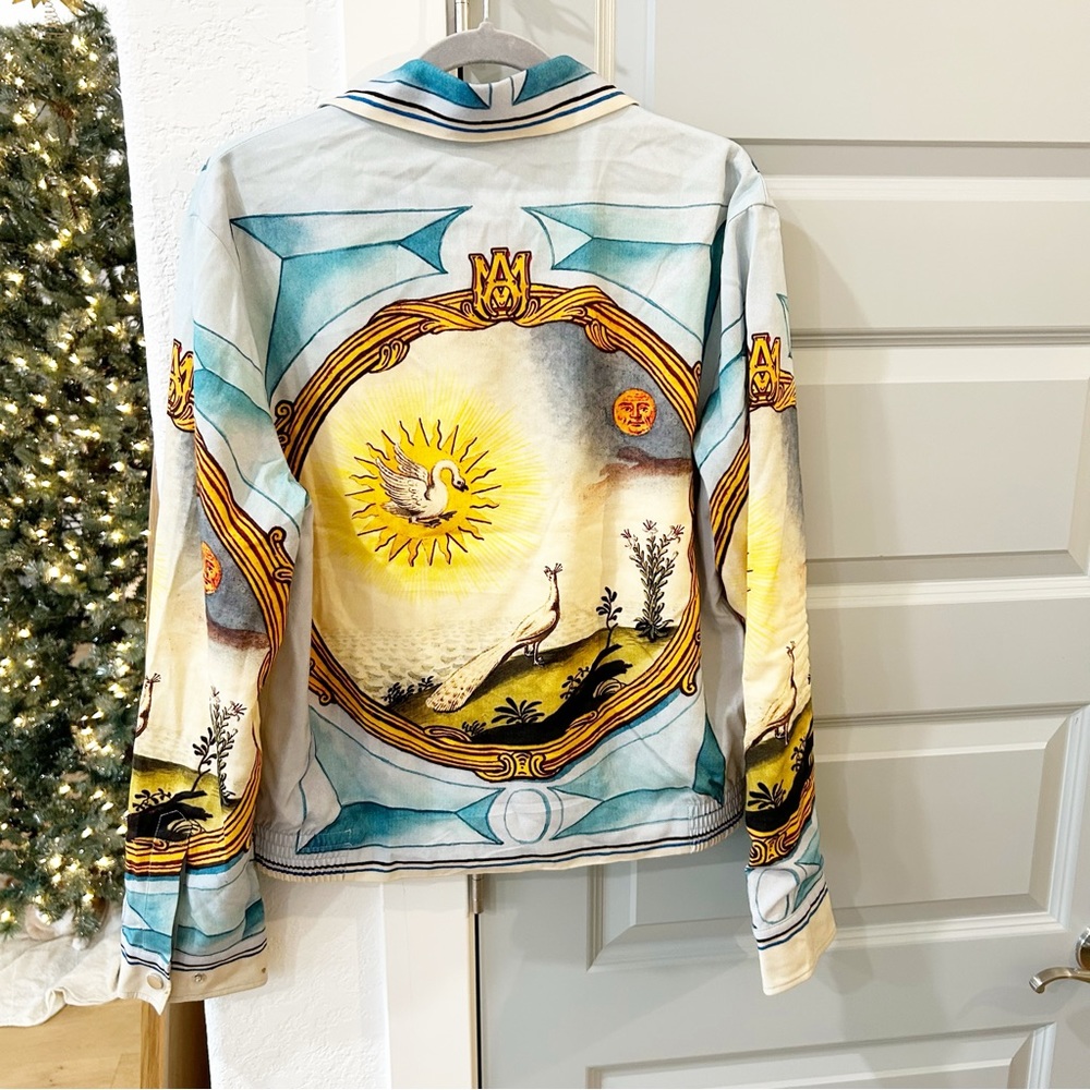 NWT Amiri Landscape Frame Varsity Jacket - Picture 4 of 10